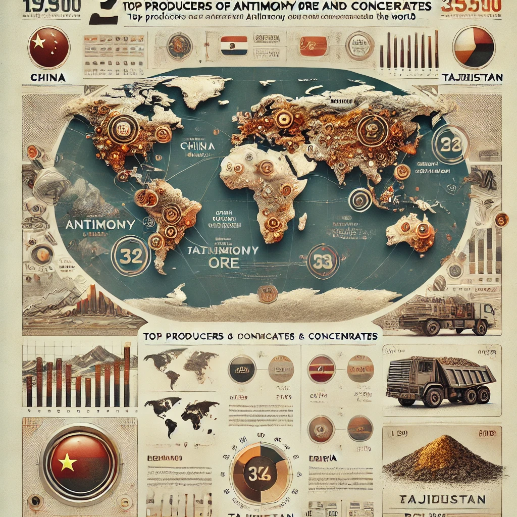 Top Producers of Antimony Ore and Concentrates